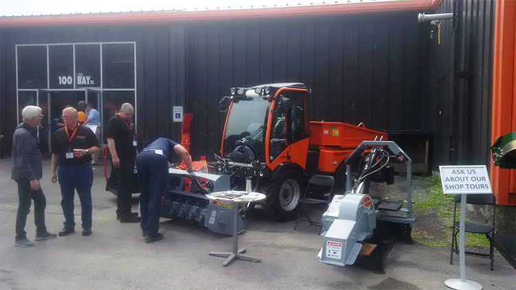 Baumalight brush mulcher on display at holder tractors open house